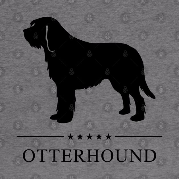 Otterhound Black Silhouette by millersye